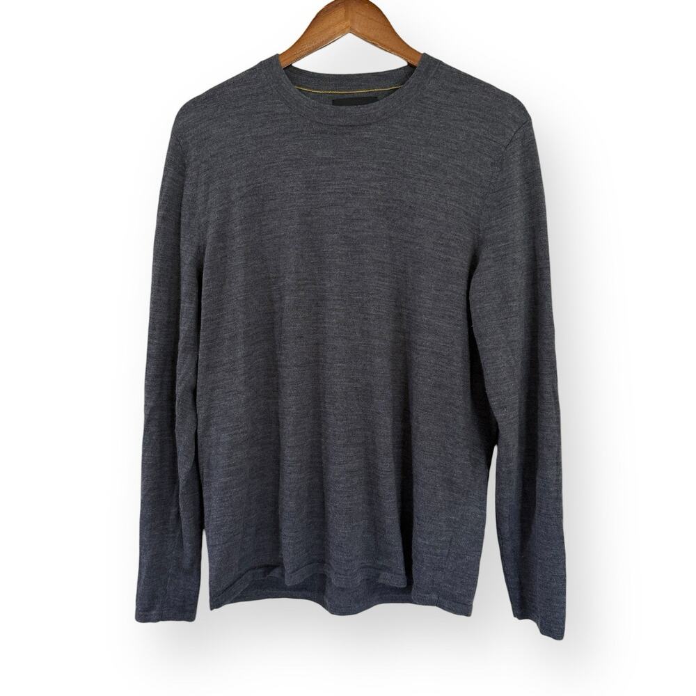 Bonobos Sweater Mens Large Crew Neck Extra Fine Merino Wool Blend Classic Preppy